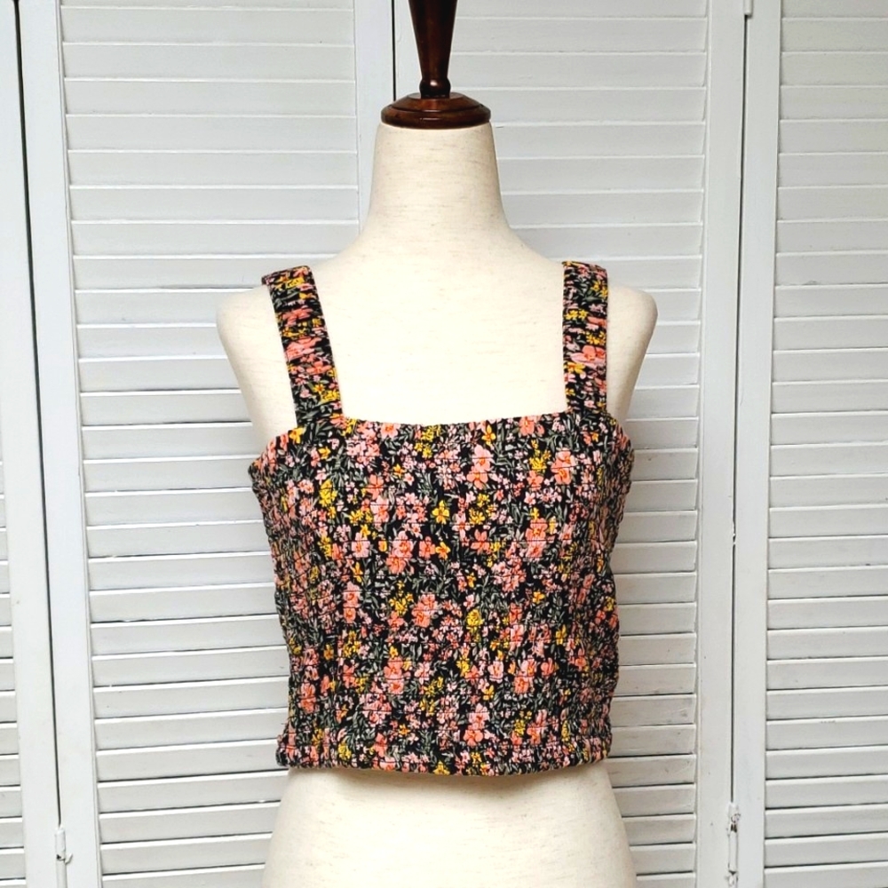 NWT Y2K AEO Floral Parfait Crop Top Size M